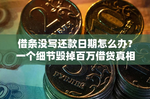 武汉借条没写还款日期怎么办？一个细节毁掉百万借贷真相