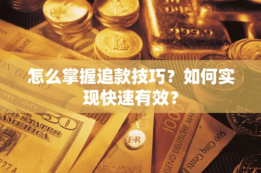 武汉怎么掌握追款技巧？如何实现快速有效？