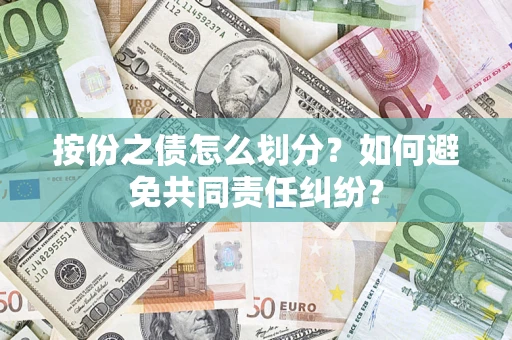 武汉按份之债怎么划分？如何避免共同责任纠纷？