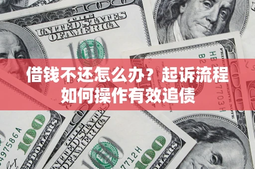 武汉借钱不还怎么办？起诉流程如何操作有效追债