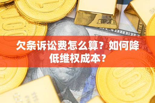 武汉欠条诉讼费怎么算？如何降低维权成本？