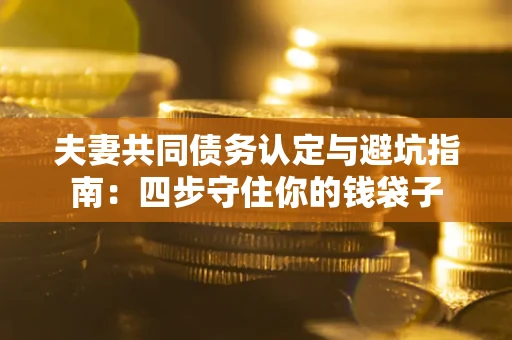 武汉夫妻共同债务认定与避坑指南：四步守住你的钱袋子