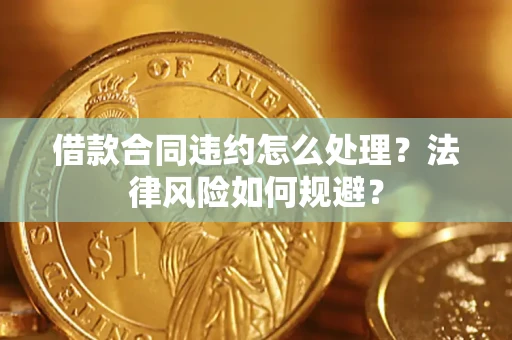 武汉借款合同违约怎么处理？法律风险如何规避？